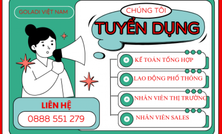 Nhà máy sản xuất nệm Goladi Việt Nam tuyển dụng