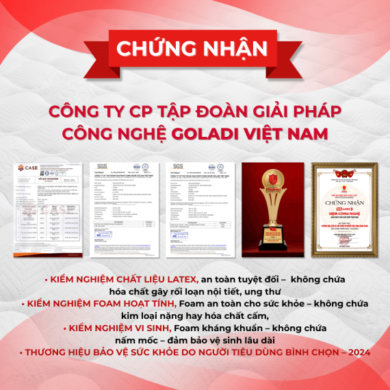 Nệm cao su non KIM CƯƠNG
